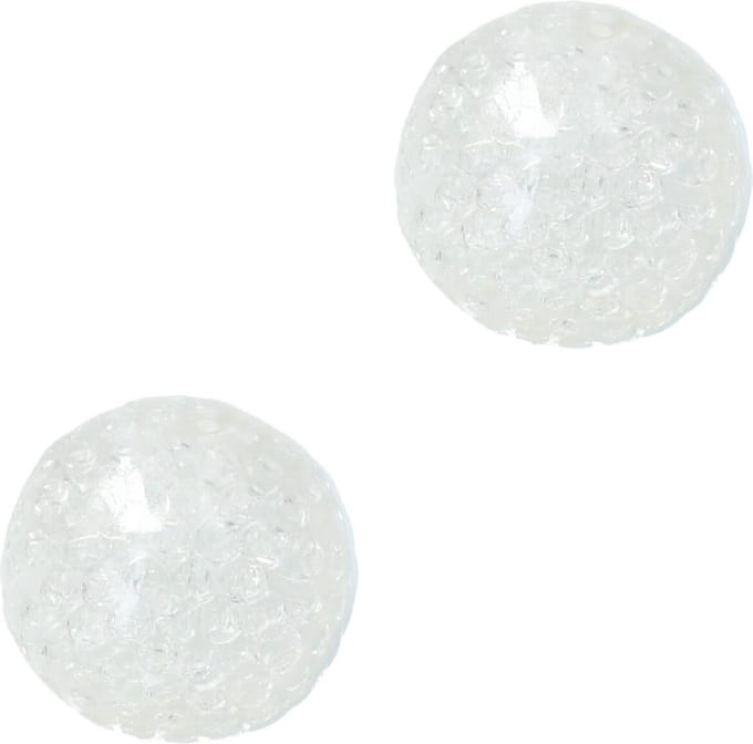 Banzaa Anti stressbal Mesh 7cm ‒ NEW Extra Dikke Ballon ‒ Set 2 Stuks Transparant