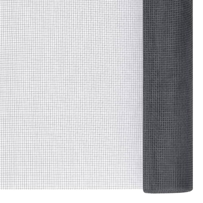 vidaXL - Gaas - 100x1000 - cm - glasvezel - grijs