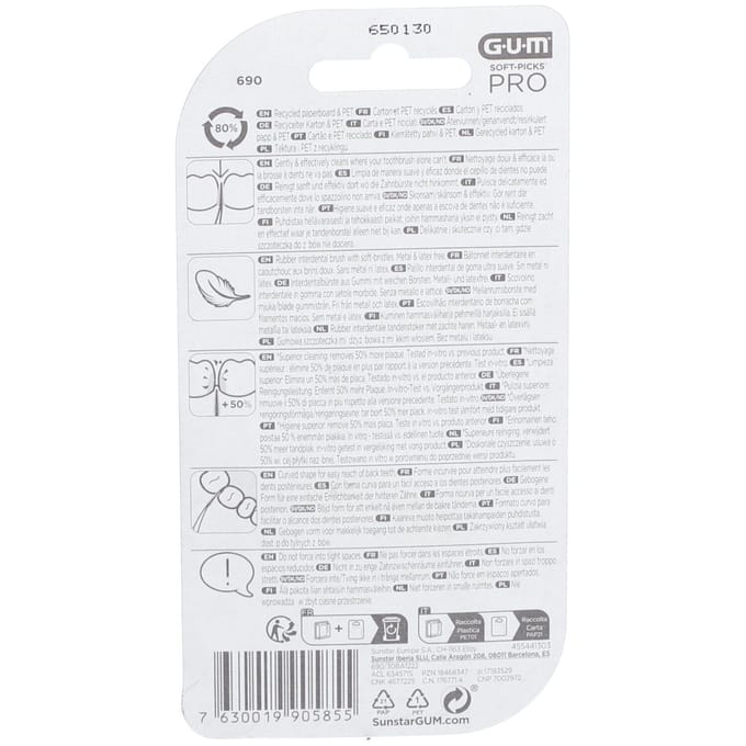 GUM® SOFT-PICKS® Pro Medium Interdentale Borstel 30 Tandenborstel