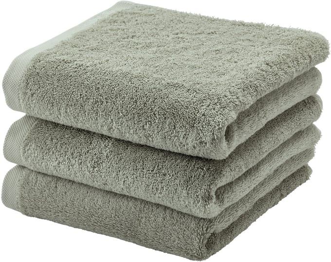 Aquanova handdoek London - 55x100 cm - Set van 3 - Thyme