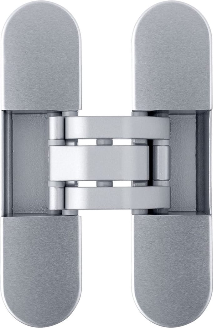 Ivana Onzichtbaar Scharnier Zilver 60kg - 3 Stuks