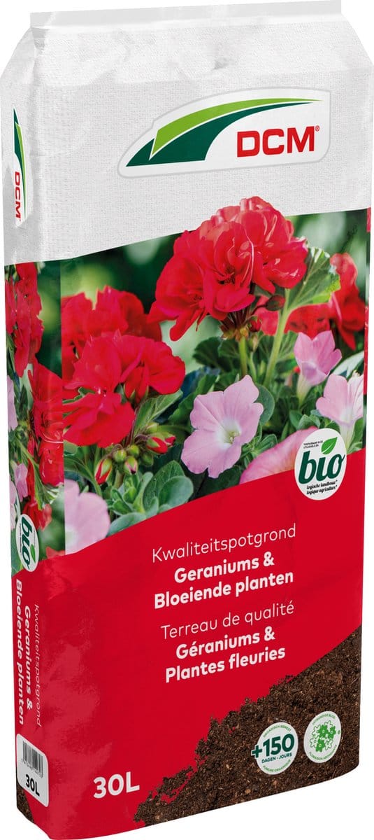 DCM POTGR GERANIUM/BLOEIENDE PLANTEN 30L