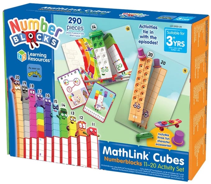 Learning Resources MathLink® Cubes Numberblocks® 11-20 Activity Set - 3+