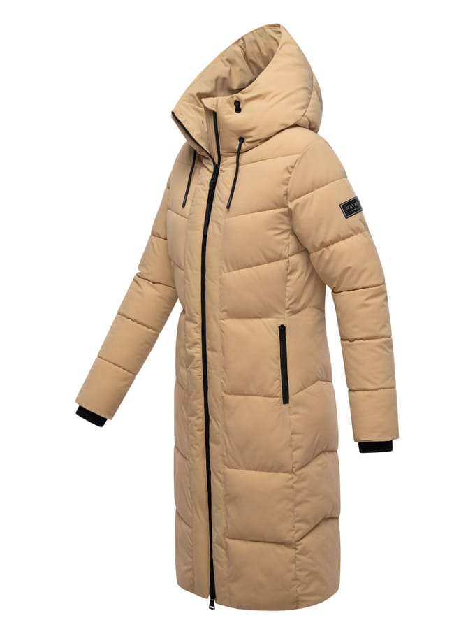 Navahoo dames wintermantel SCHOKOKUSS – elegant, warm & functioneel