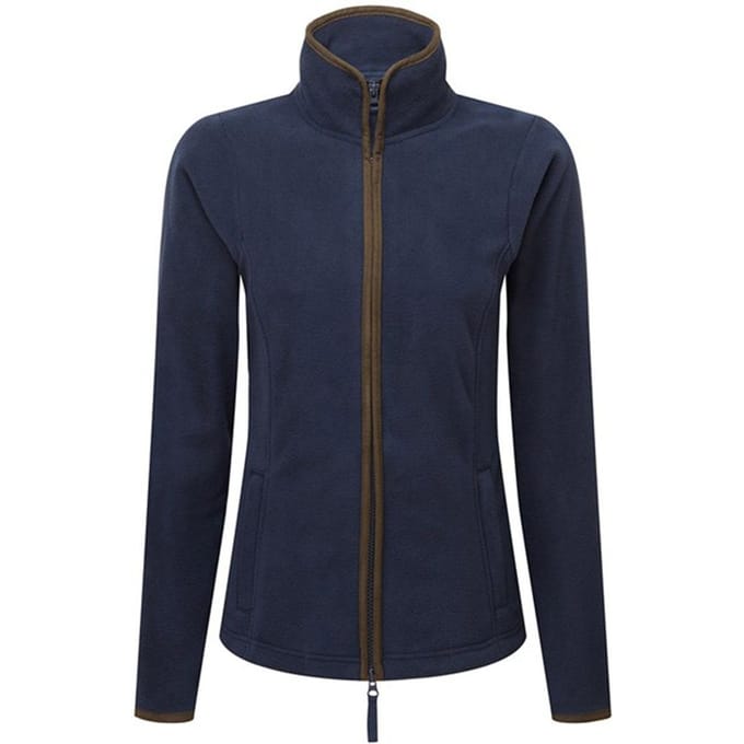 Premier Dames/Dames Artisan Fleecejack (Marine / Bruin)