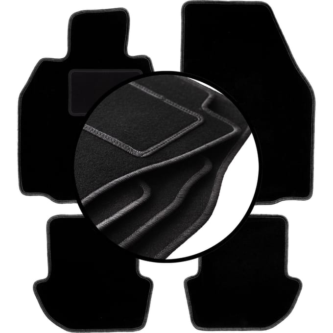 Set veloursmatten voor: Porsche 911 (type 997) cabro, coupé, targa (2002-2012)