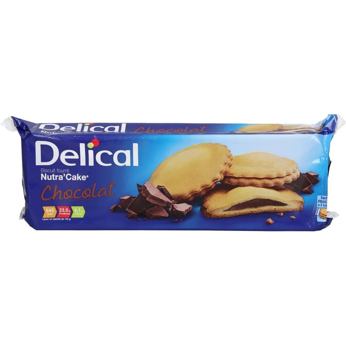 Delical Nutra'Cake Chocolade 3x135 Koekjes