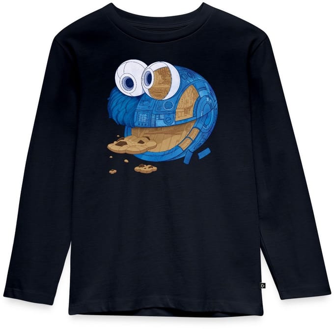 Sesamstraat Koekiemonster Machine Premium T-Shirt Kinderen