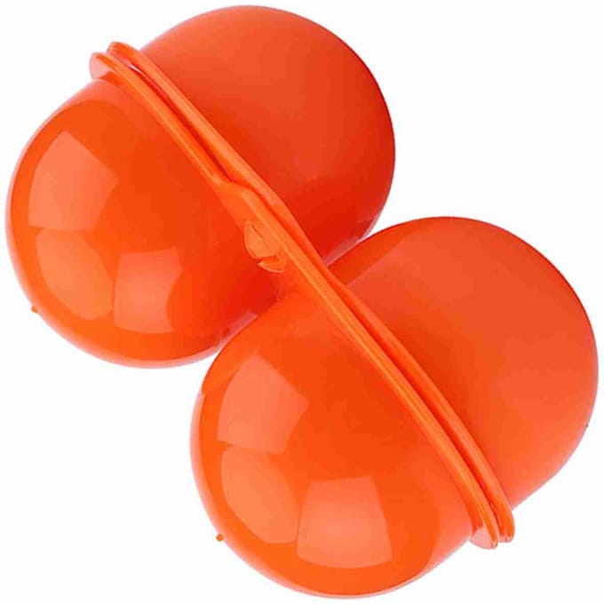 Plastic 2 stuks Eierdrager Opbergdoos container Voor Buiten Picknick Camping Gebruik(Oranje) oranje