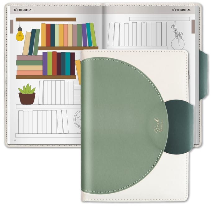 Dailygoods - BIROYAL A5 dagboek voor volwassenen, patchwork-patroon, groen