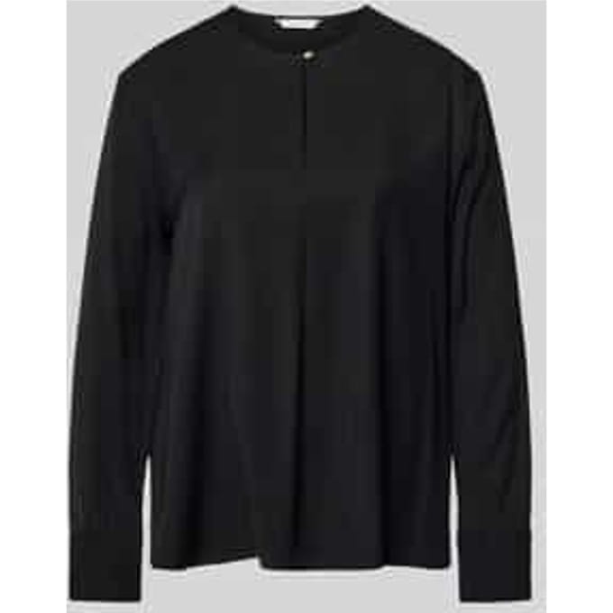 Relaxed fit blouse met lange mouwen van pure viscose