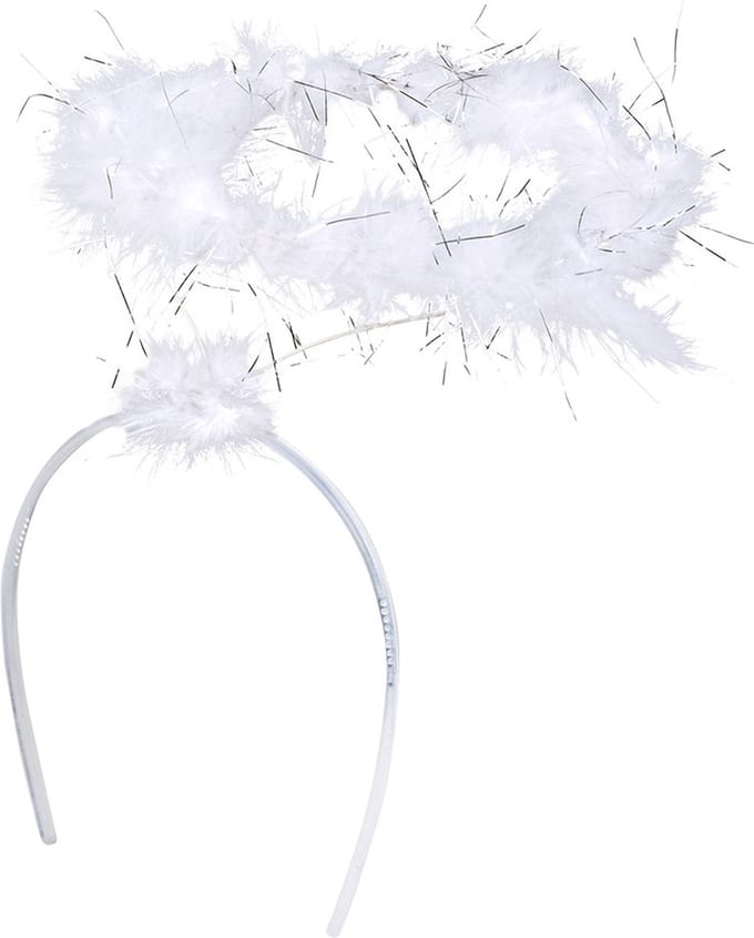 Boland - Diadeem Halo wit Wit - Volwassenen - Vrouwen - Engel - Engel - Fantasy