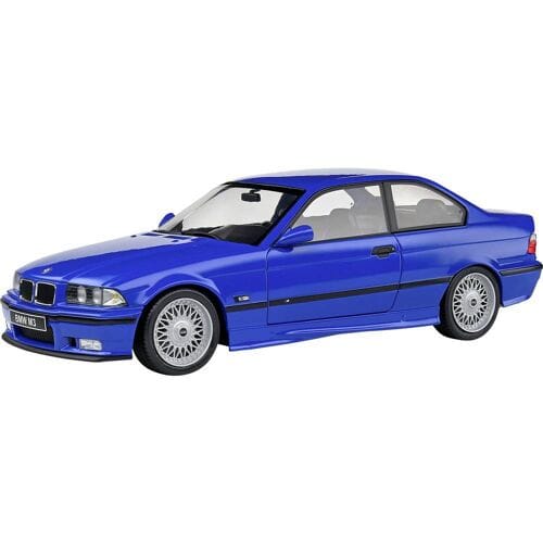BMW E36 M3 coupé modelauto 1:18 Solido blauw