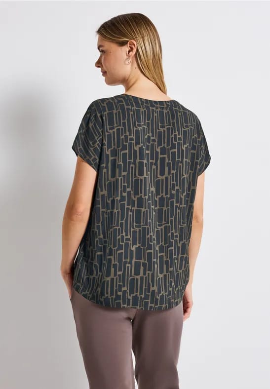 Gedessineerde blouse