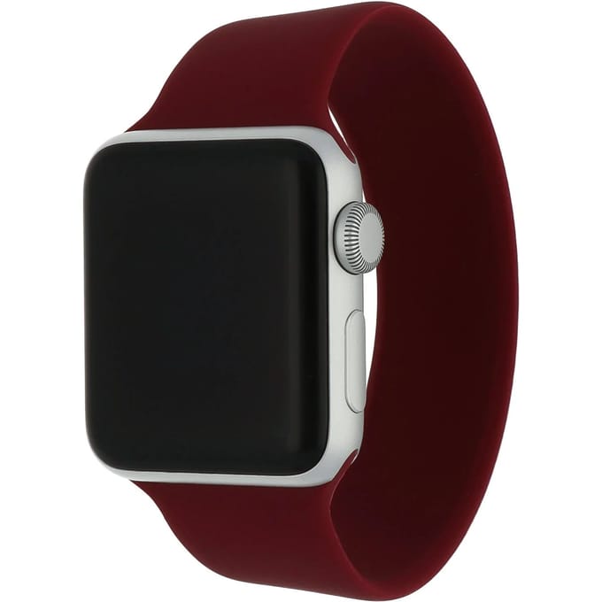 2+1 | Apple Watch Bandje - Siliconen - Solo Loop - Wijnrood