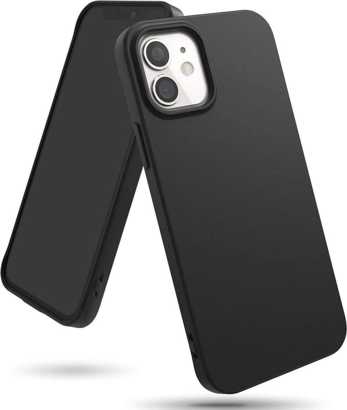 HB Hoesje Geschikt voor Apple iPhone 12 Mini - Zwart - Siliconen Back Cover