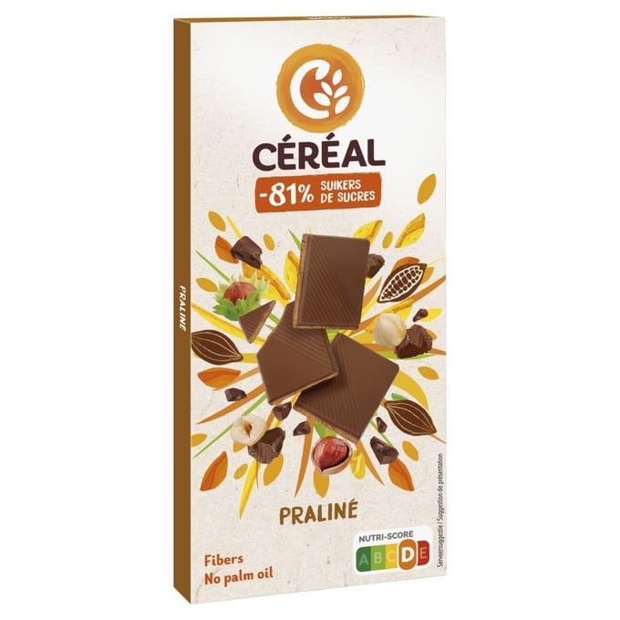 Céréal Chocoladetablet Praline - 100 gr