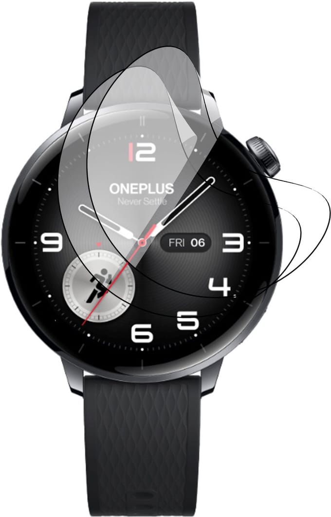 Screenprotector geschikt voor OnePlus Watch 3 43mm - 2x FlexGuard Screen Protector