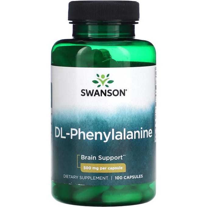 DL-Phénylalanine, 500 mg, 100 capsules