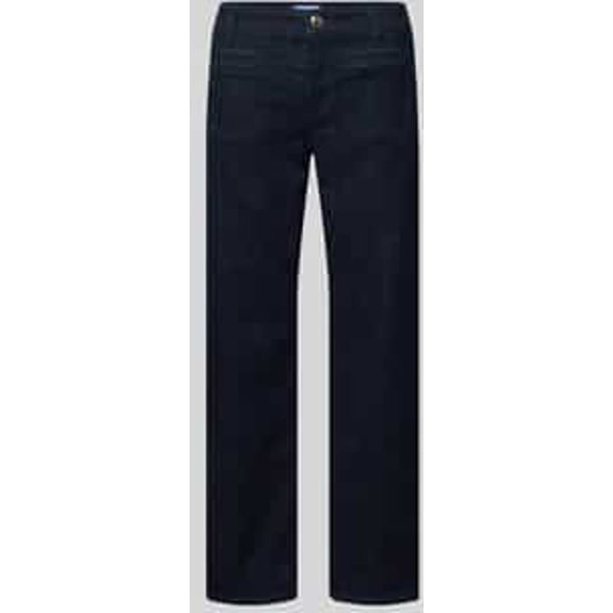kort fit recht broek van katoenmix model 'TESS CROPPED'