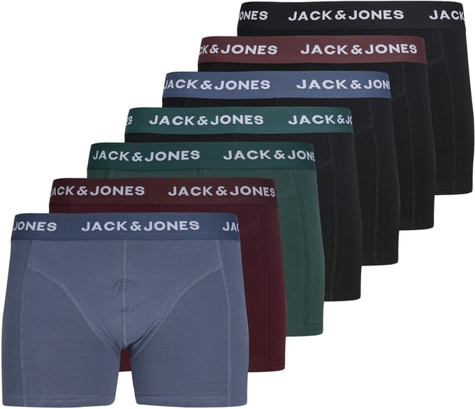 Jack & Jones heren 7P boxer trunks tommy solid multi