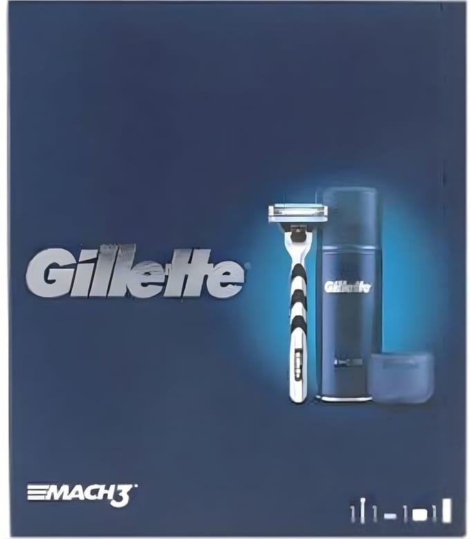Gillette Mach 3 Geschenkverpakking - Mach 3 Scheermes & Mach 3 Scheergel - 75ml
