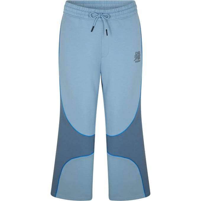 Hugo Heren Dinodie Geweven Kleurblok Joggingbroek (Medium Blauw)