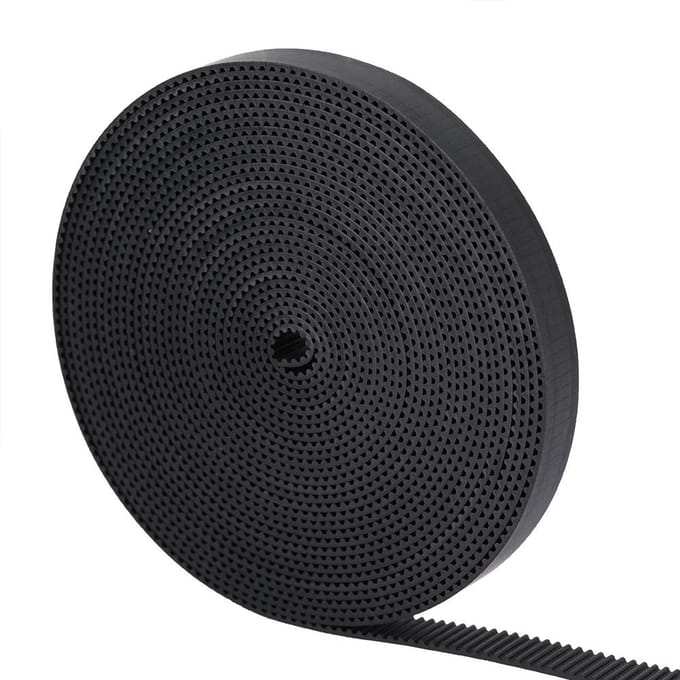 Courroie de distribution synchrone en caoutchouc 2GT, largeur 10 mm, pour imprimante 3D Type 2 black