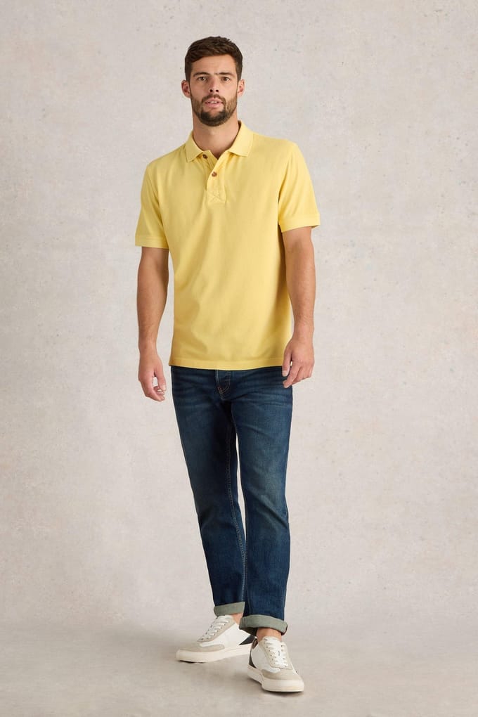 White Stuff Utility Polo Light Yellow Taglia: S | Polo Outlet | Uomo | Giallo