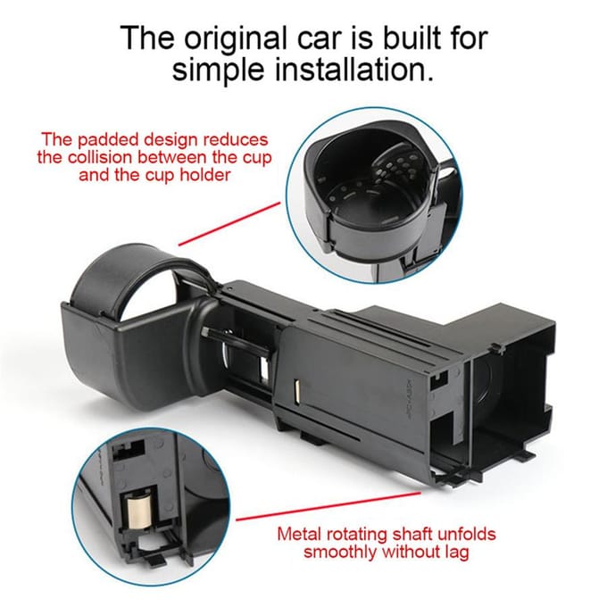 Auto Water Bekerhouder Middenconsole Mount Voor Mercedes Benz W211 E-Klasse 2003-08 black