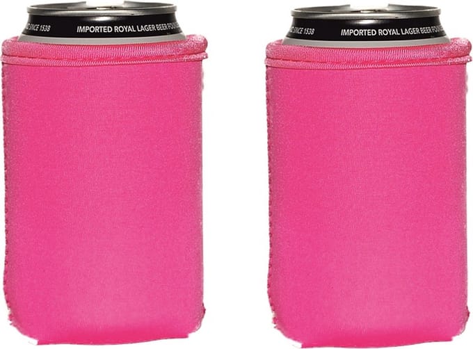 EIZOOK 2 stuks Roze koelhoud hoesjes voor blikjes - koelen