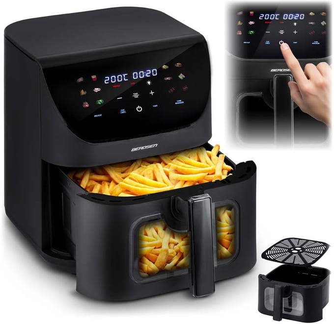 Berdsen BD-660 - Heteluchtfriteuse - 8L - 1700W - Touchscreen