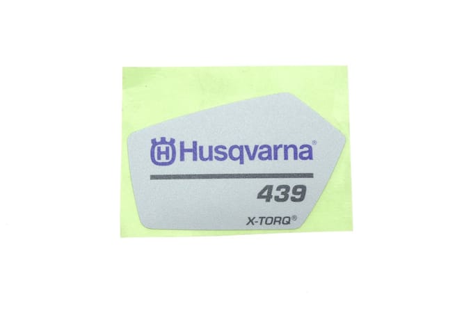 Husqvarna 439 starterkap sticker