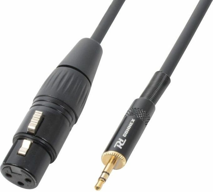 Kabel 3.5mm Stereo - XLR Female 0,5m