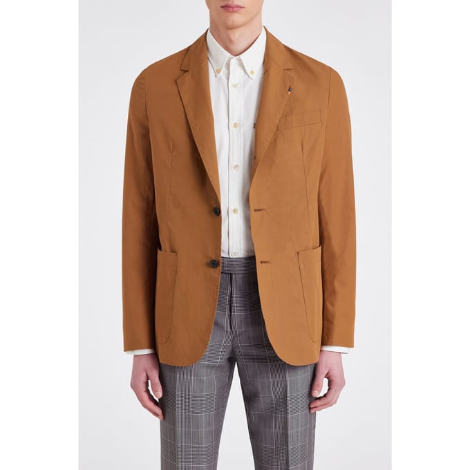 Paul Smith Mens 2btn Sb Jacket Tan Taglia: 52 | Blazers Outlet | Uomo