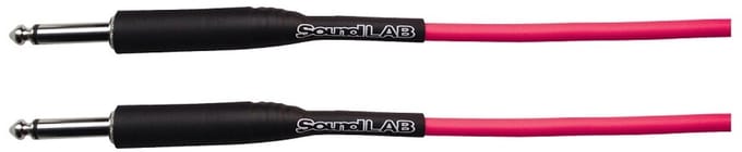 Premium 6,35mm Jack mono gitaar kabel - roze - 6 meter