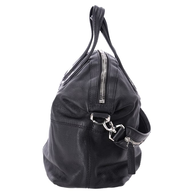 Givenchy Grote Nightingale Schoudertas in Zwart Geitenleer
