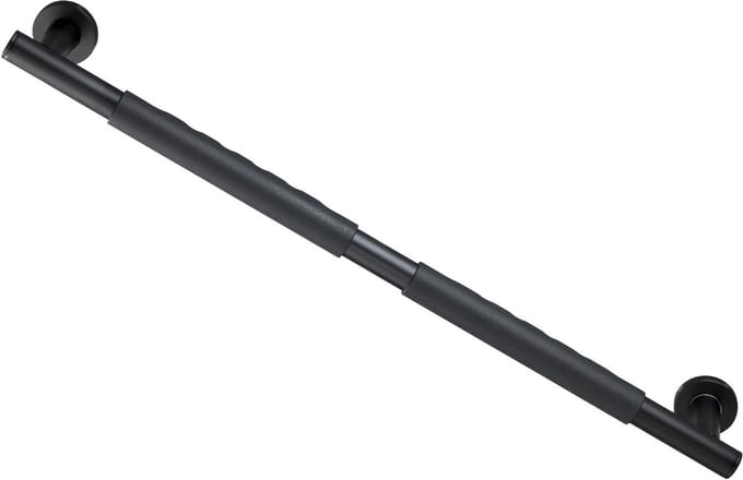 Wandgreep Secura - Veiligheidsgreep badkamer - Ondersteuning douchen - Soft-touch grip - 655 cm - Zwart