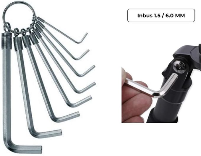 PD® - Inbus sleutelset - 8 delig - 1.5 t/m 6 mm - Inbussleutel - Hex sleutel