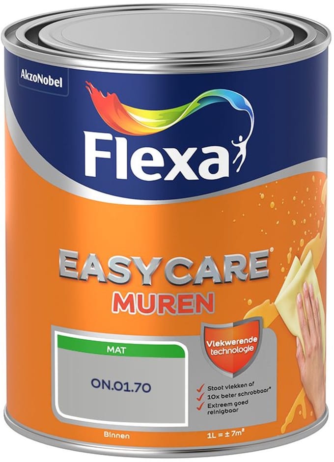 Flexa - Easycare Muren - On.01.70 - Mengverf - 1 L