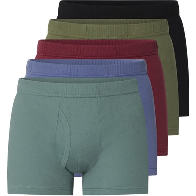Jan Vanderstorm herren Hipsters, Set Van 5 - 09 - zwart - Plus Size