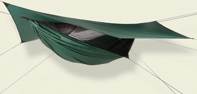 Hennessy Hammock - Safari Deluxe Zip XXL - Hangmat - Forest Green - Polyester - Ritssluiting