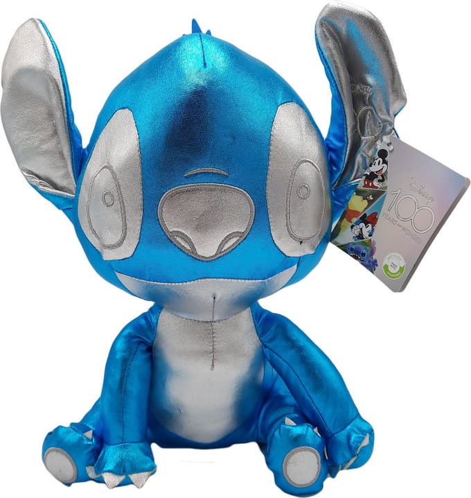 Lilo & Stitch - Stitch - Pluche Knuffel - Disney - 100 year - Platinum Silver Mix - 30 cm