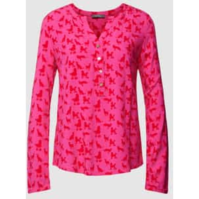 Blouseshirt met all-over motief