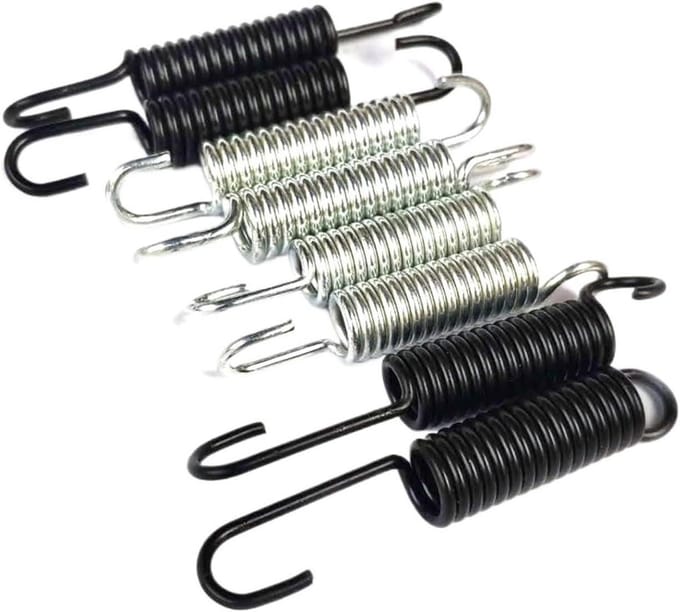 Terugstelveer - Kickstand Veer - Scooter Reparatie - Stevig Staal - 90mm - Zwart