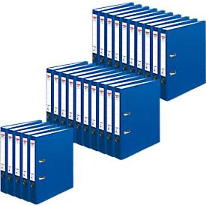 herlitz ordner maX.file protect, A4, rugbreedte 50 mm, 25 stuks, blauw