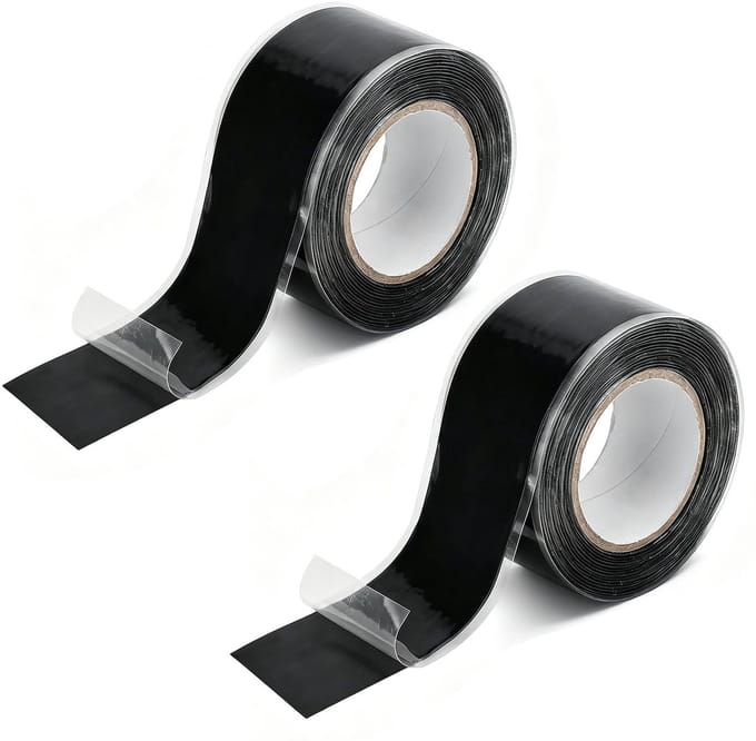 SolidKeus - Set van 2 Zelfklevende Siliconen Tape, 2,5 cm x 3 m