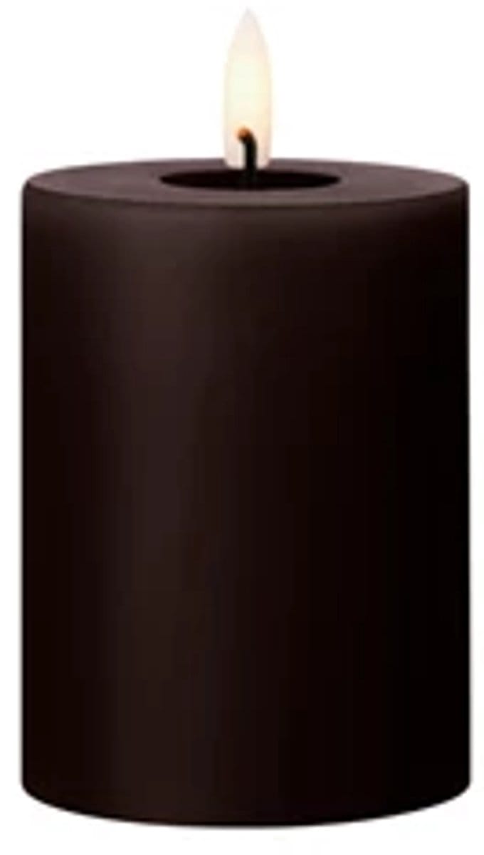 Ester & Erik Led Pillar kaars H10cm espresso