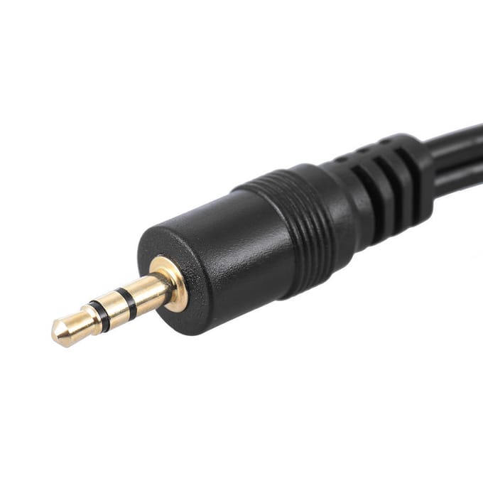 Audiokabelsnoer van 1,5 m, dubbele XLR mannelijk naar 3,5 mm mannelijke stekker