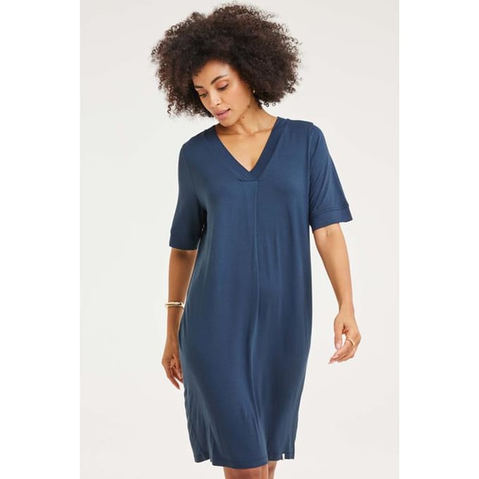 DIDI Dames Loose dress Bisou Dark blue maat 46